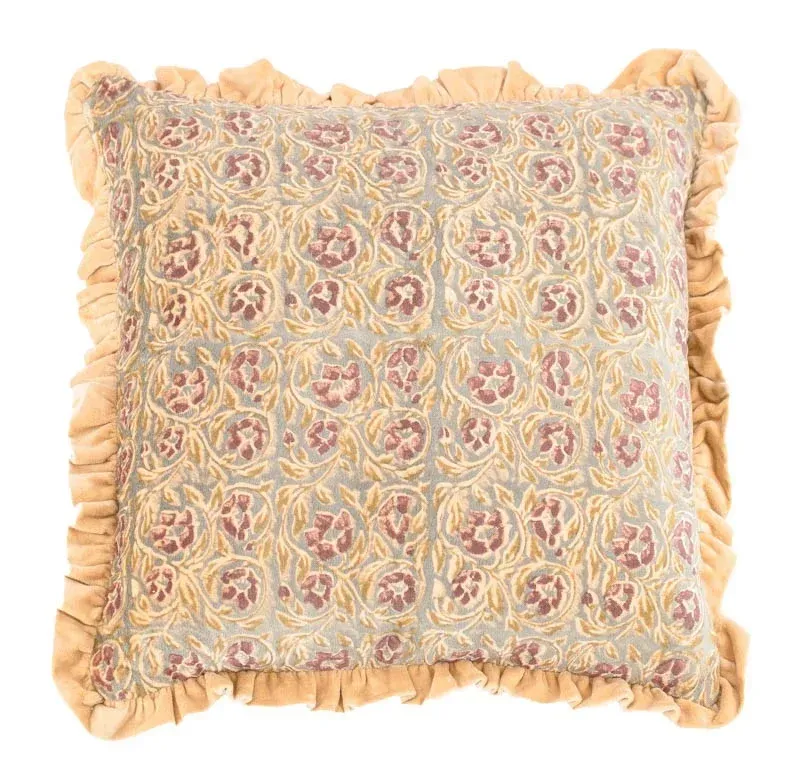 Kussen floral rosewood
