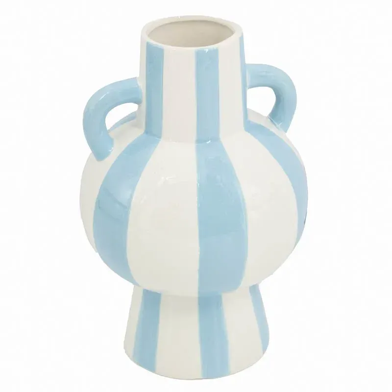 Vaas stripe licht blauw met oortjes
