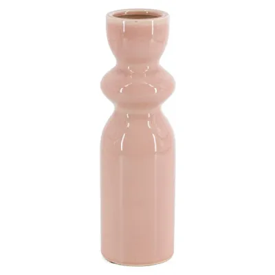 Aardewerk vaas pink