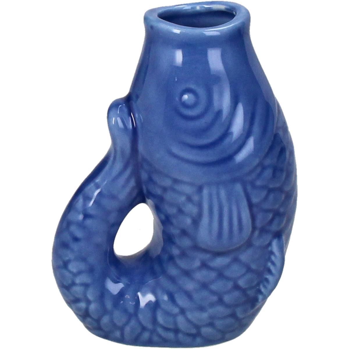 Vaasje vis blauw