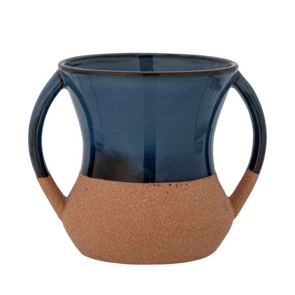Vaas Bloomingville Blauw Terracotta