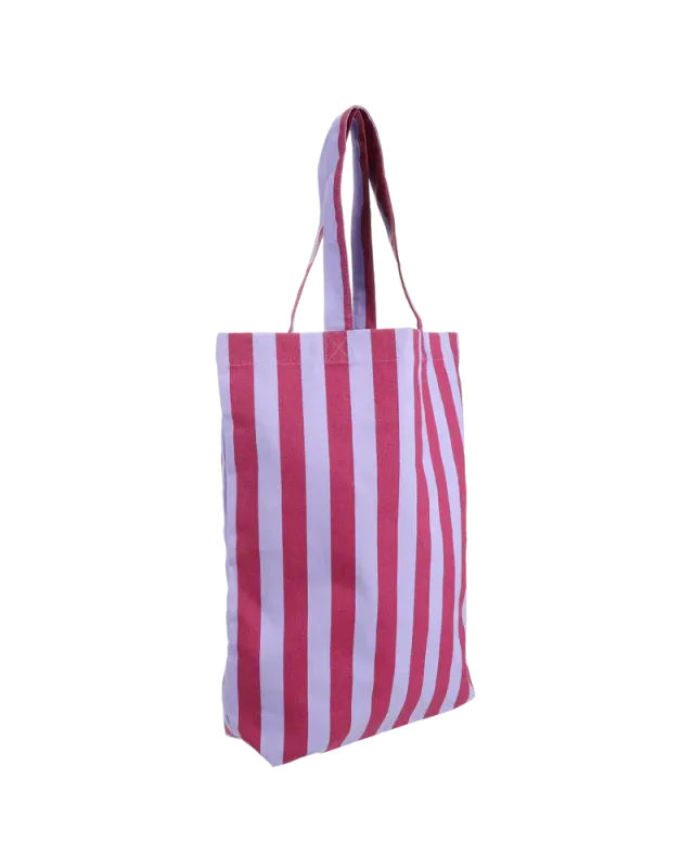 Tas stripes lila bordeaux