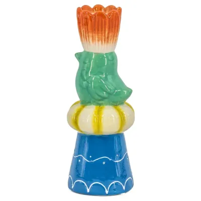 Kandelaar vogel met tulp