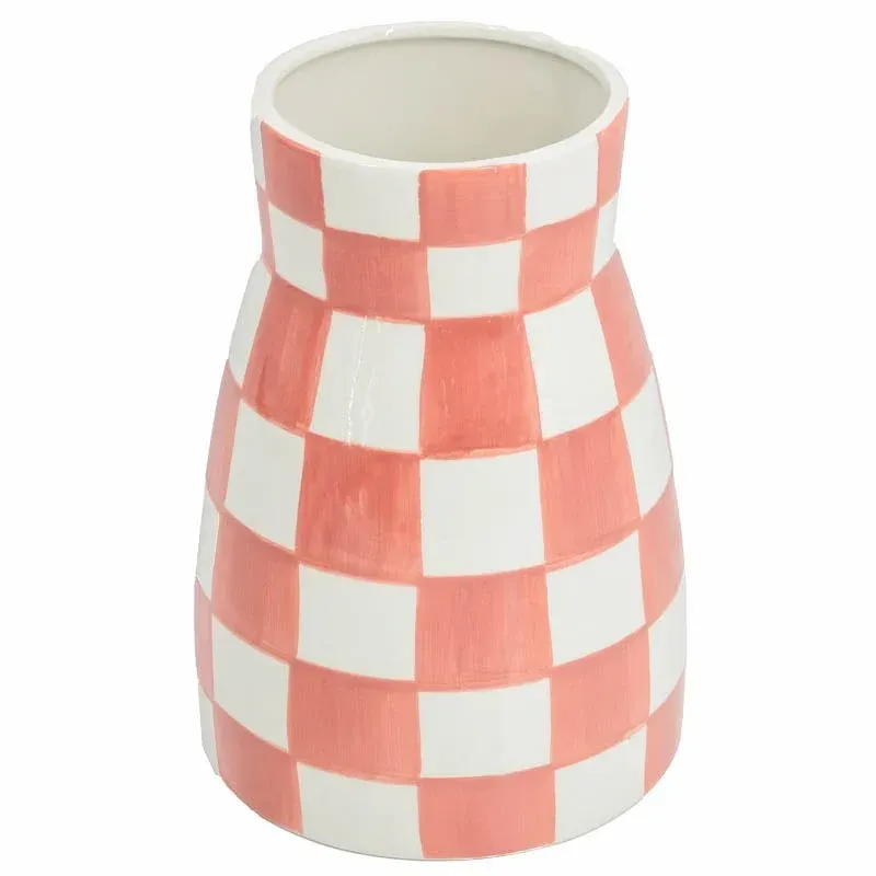 Vaas check peach