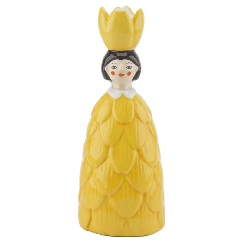 Kandelaar bloemenmeisje Geel