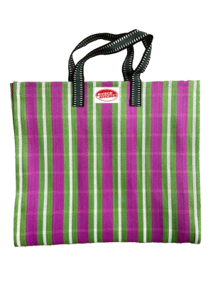 Shopper Kitsch Kitchen groen/roze