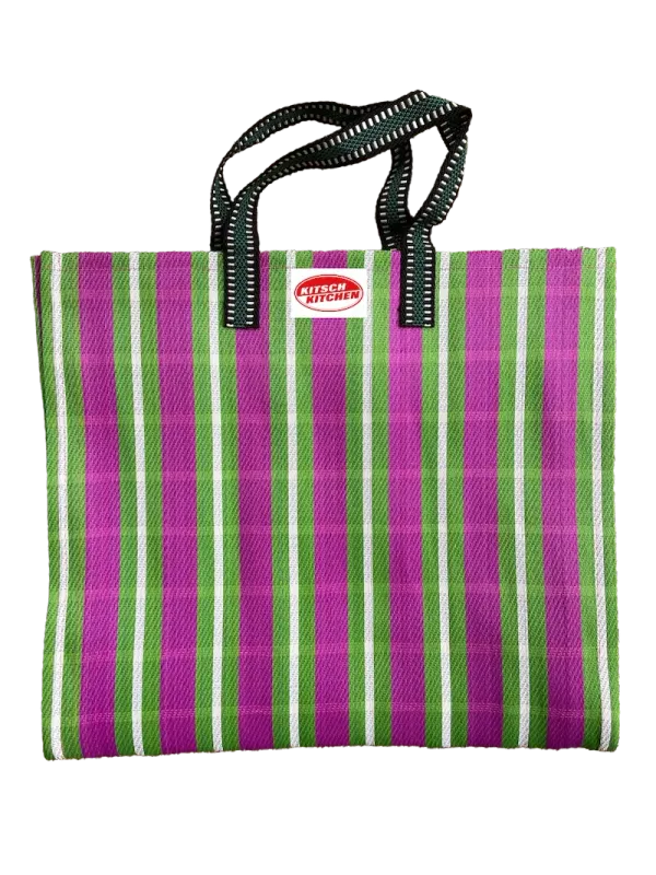 Shopper Kitsch Kitchen groen/roze