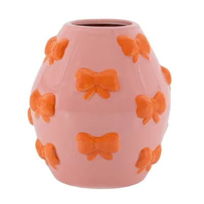 Aardewerk vaas strik