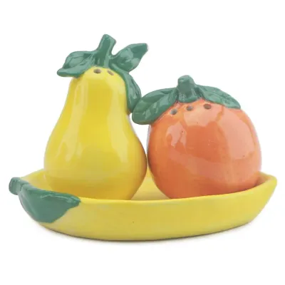 Peper en zout stelletje fruit