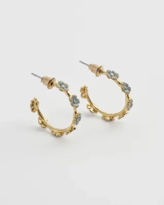 Fable oorbellen Vergeet me nietjes