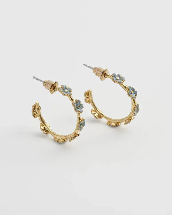 Fable oorbellen Vergeet me nietjes