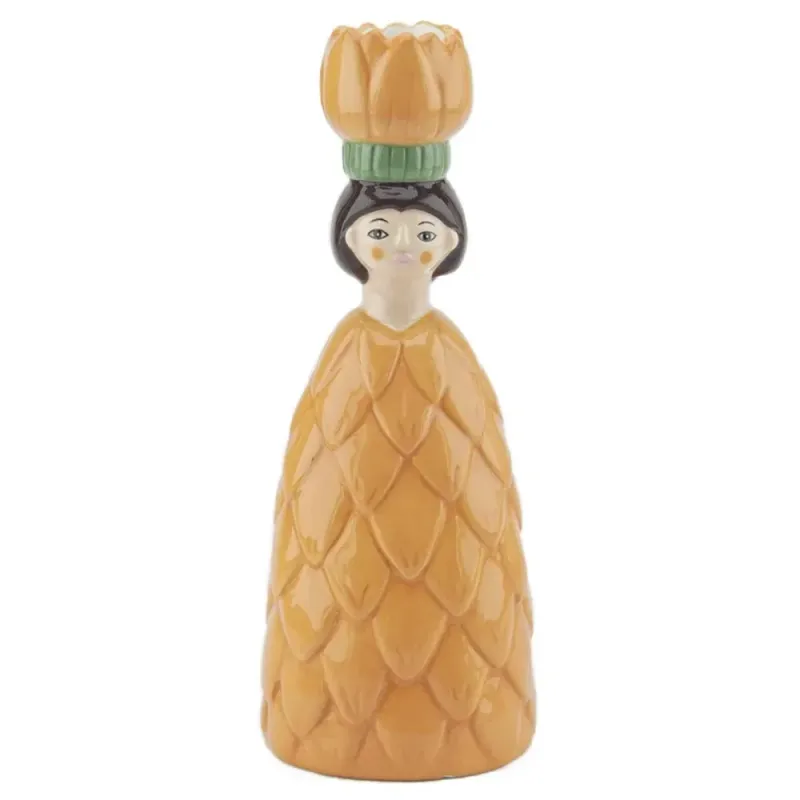 Kandelaar bloemenmeisje Peach