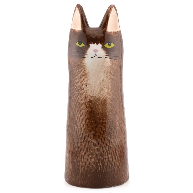 Vaas kat bruin