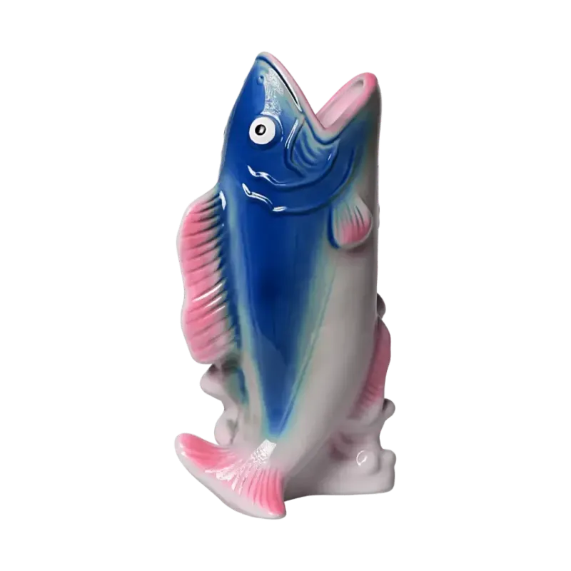 Vis vaas Kitsch Kitchen blauw-roze
