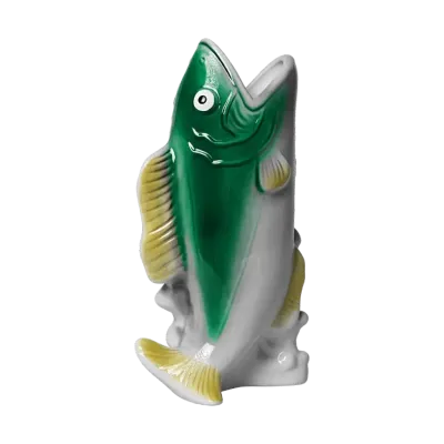 Vis vaas, Kitsch Kitchen, groen-geel Vis vaas, Kitsch Kitchen, groen-geel