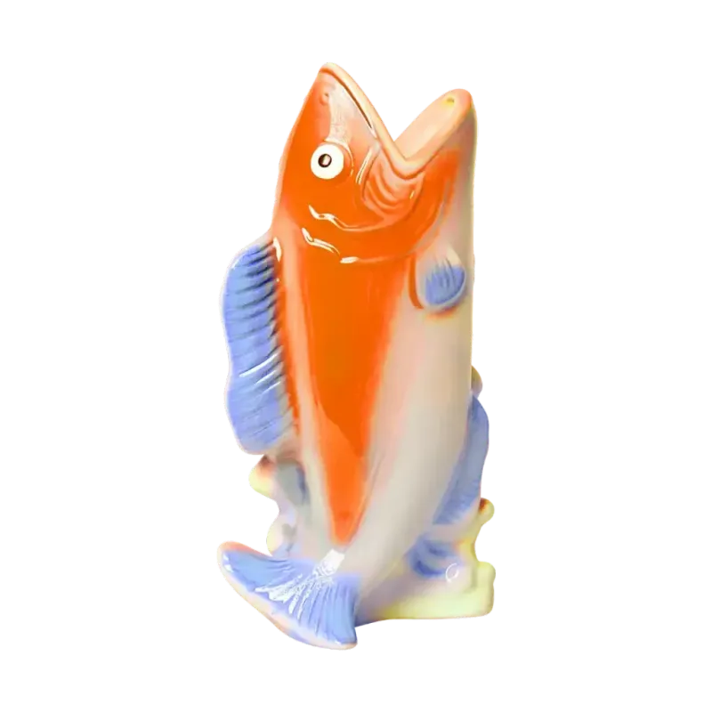 Vis vaas, Kitsch Kitchen-oranje-blauw