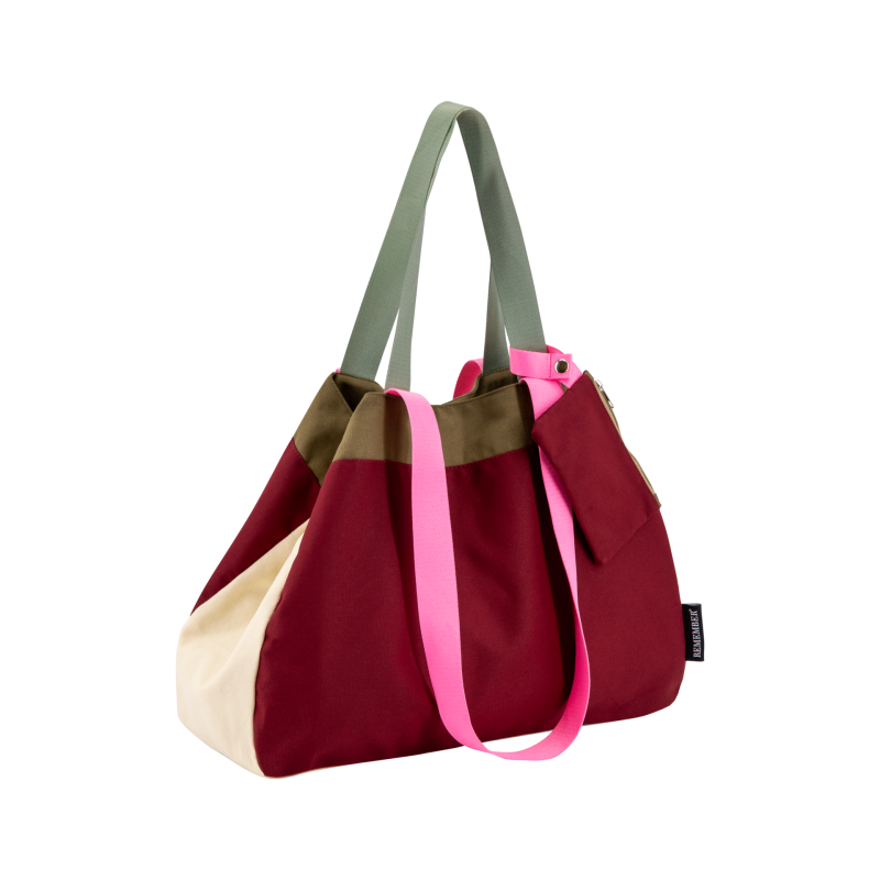 Canvas draagtas bordeaux Canvas draagtas bordeaux