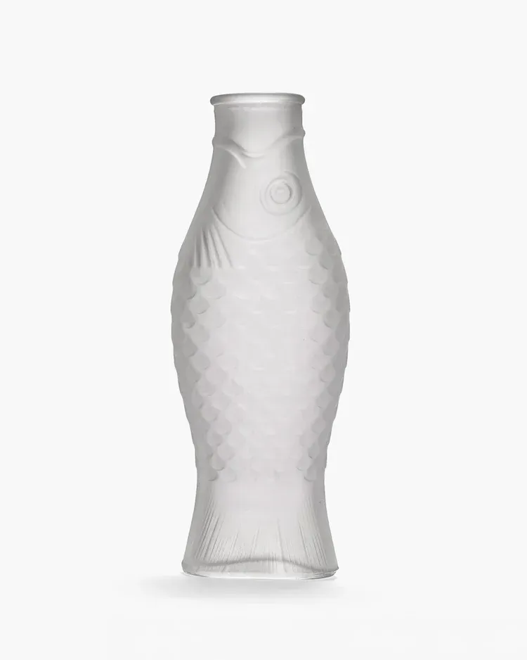 Serax waterkaraf vis frosted wit