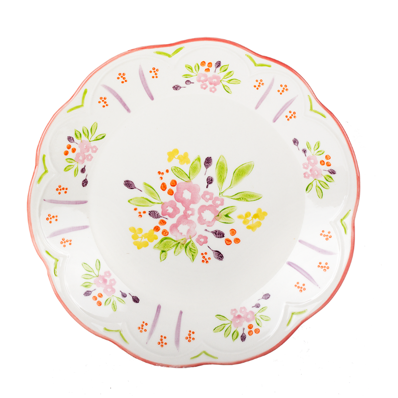Kitsch kitchen diner bord roze