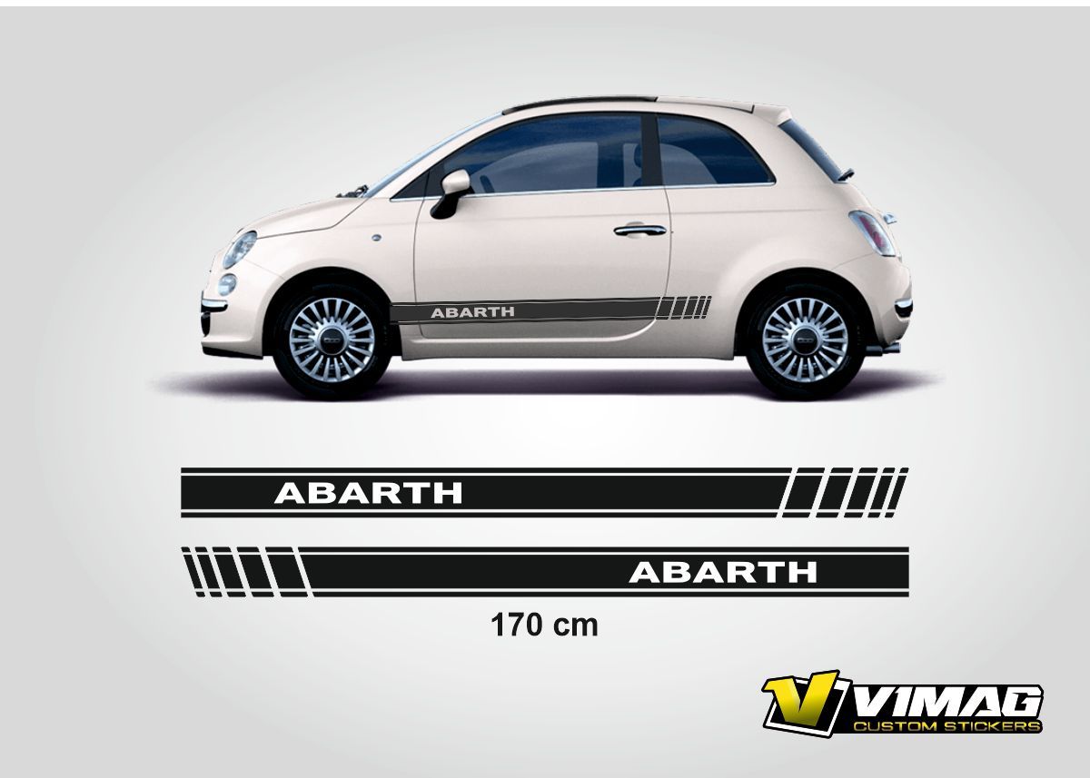 Pegatinas Bandas laterales Fiat Abarth