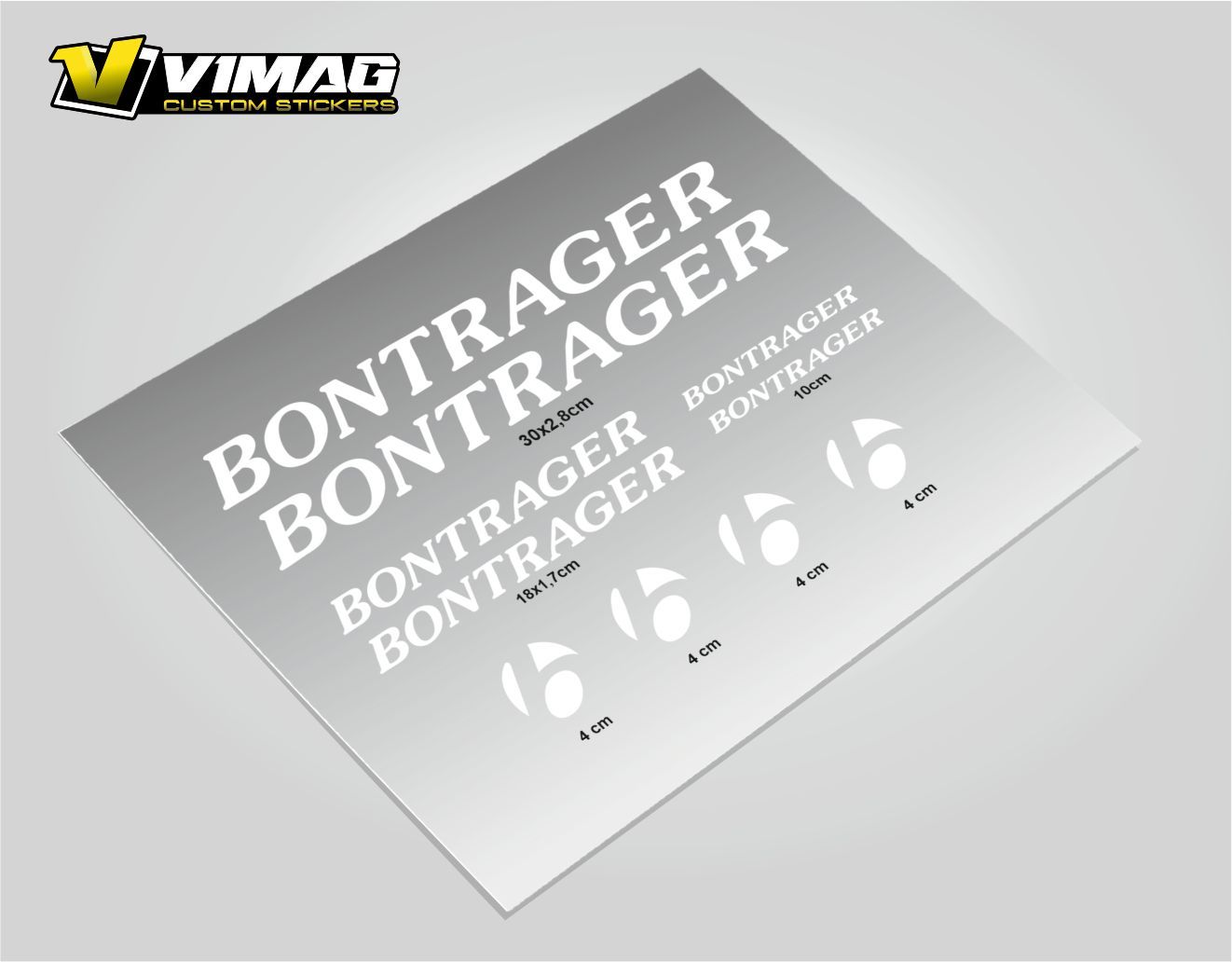 Pegatinas compatibles cuadro bici Bontrager Mod.1