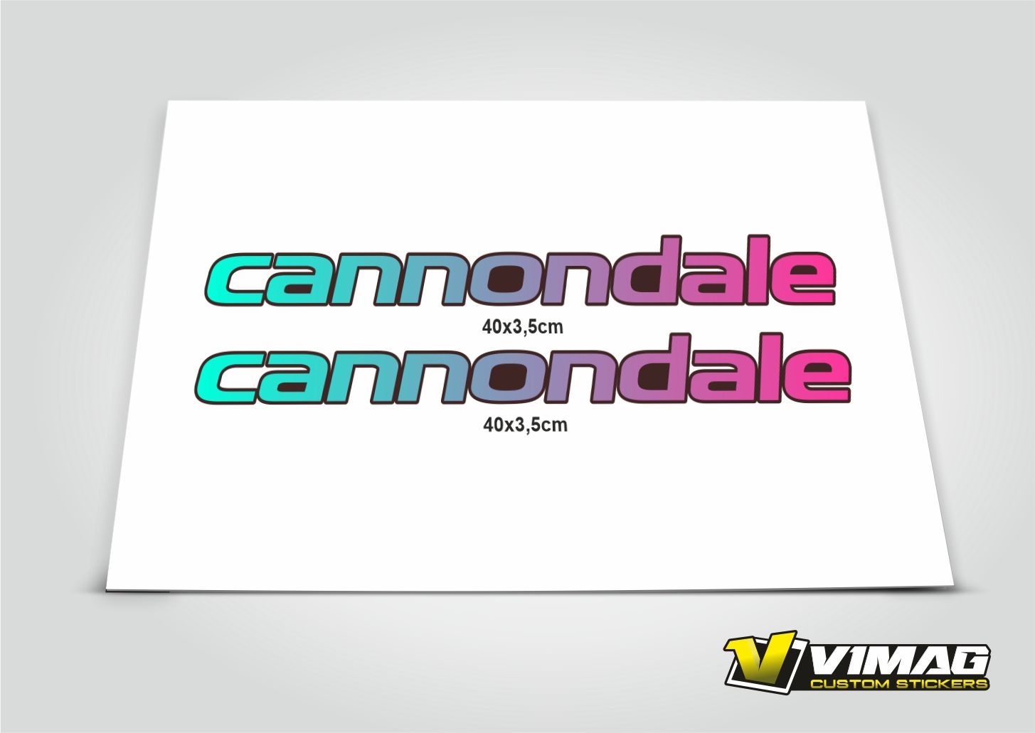 Pegatinas compatibles con cuadro bici Cannondale mod-2