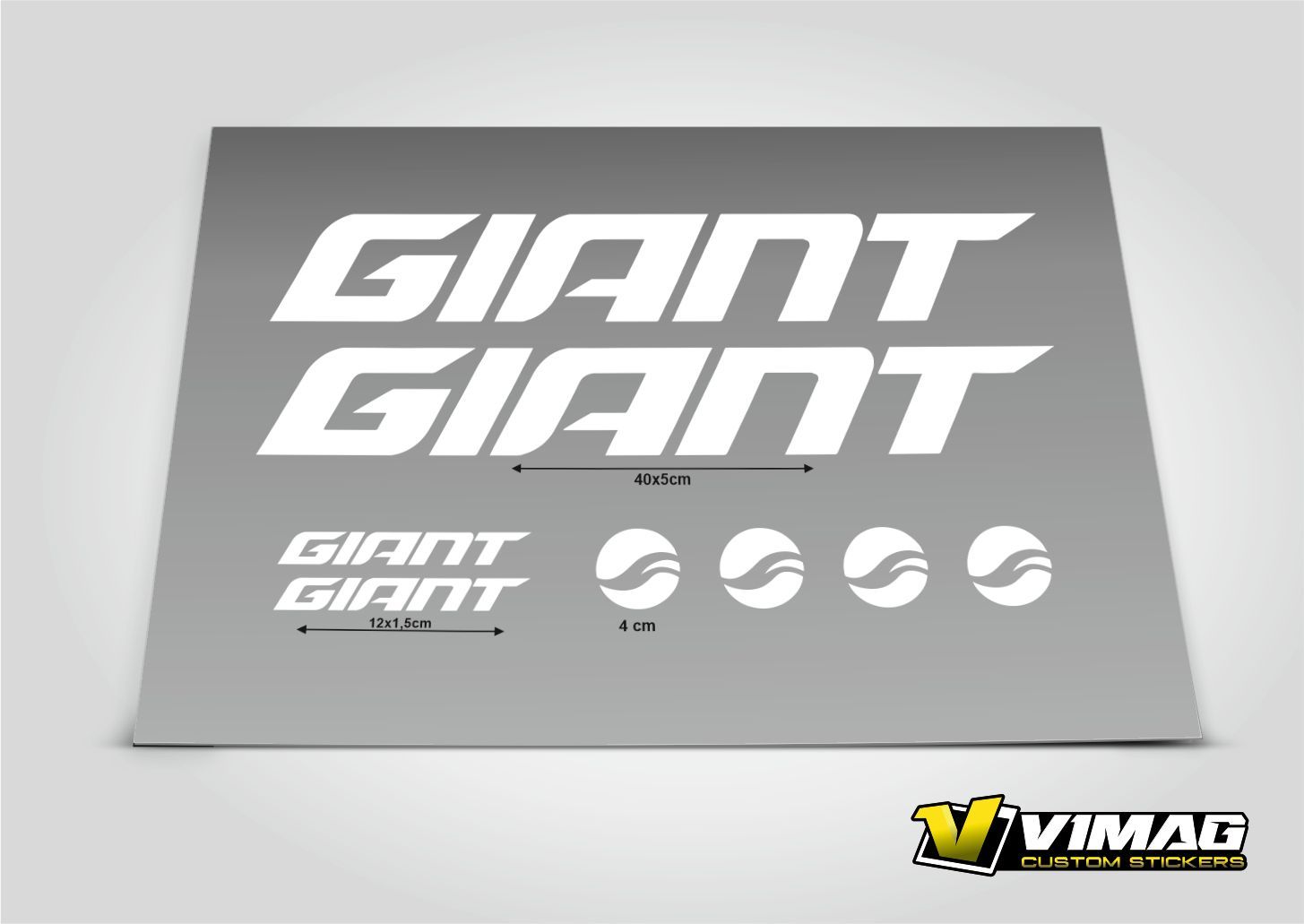Pegatinas compatibles con cuadro bici Giant mod.1