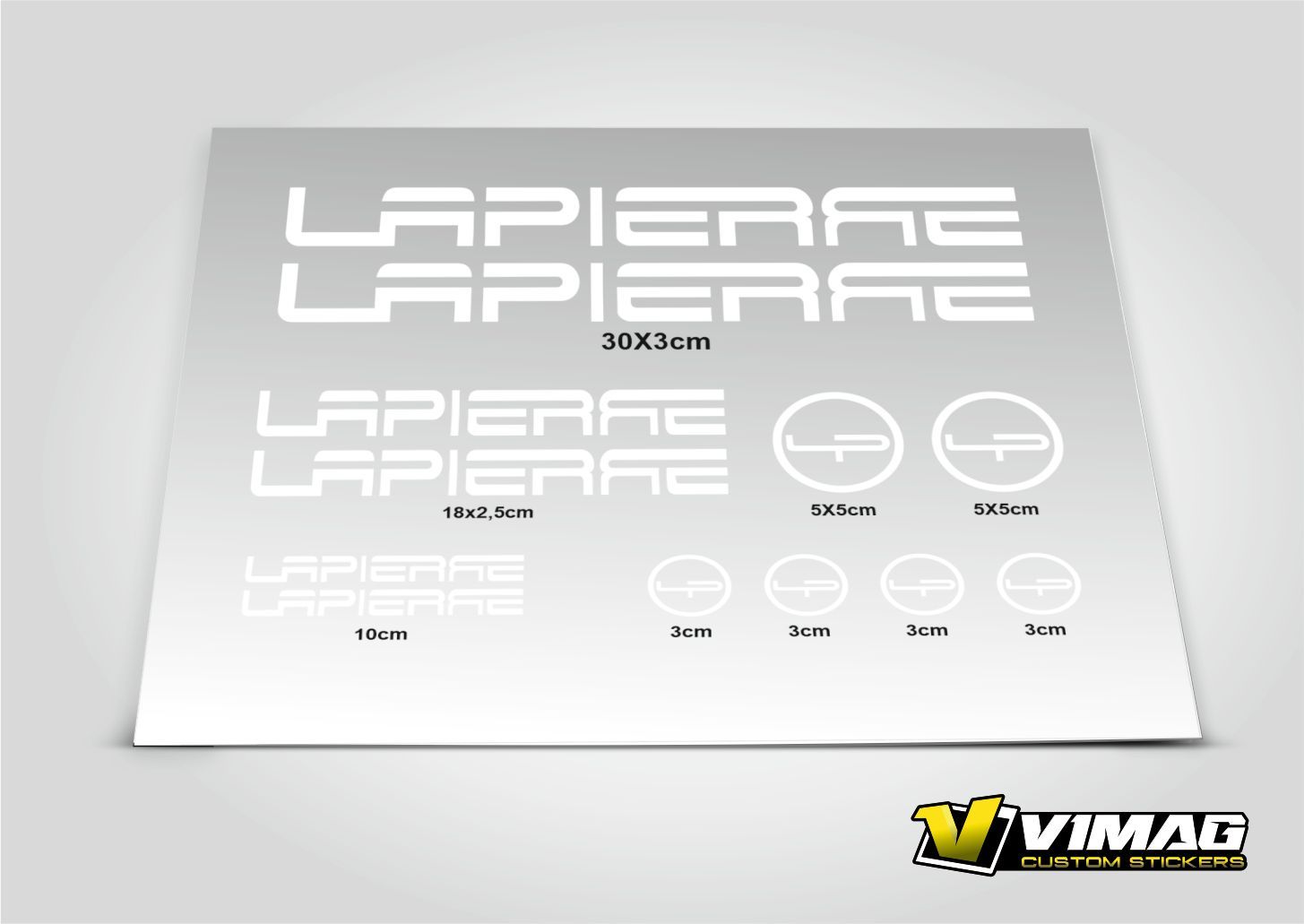 Pegatinas compatibles cuadro bici Lapierre Mod.2