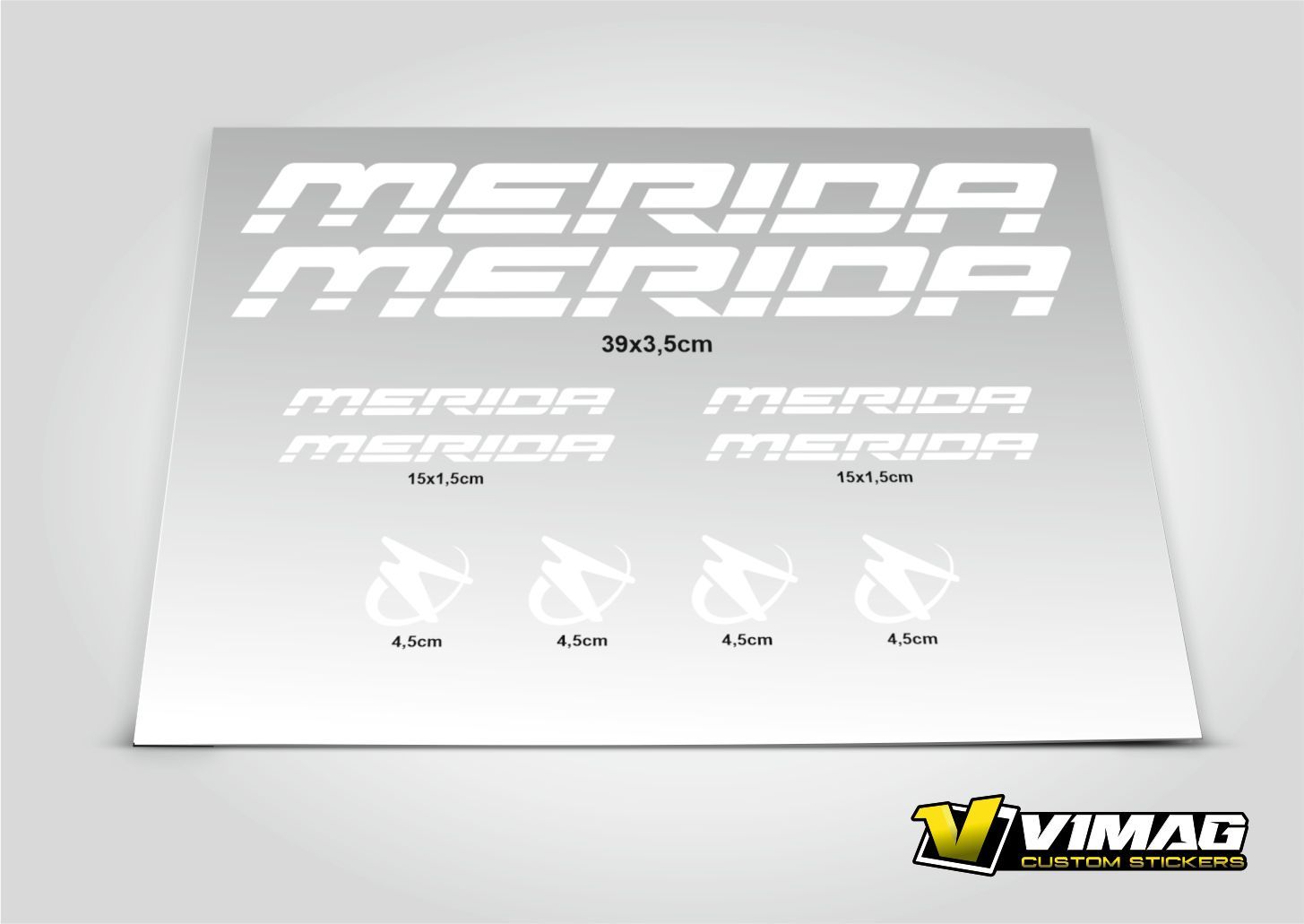 Pegatinas compatibles cuadro bici Merida