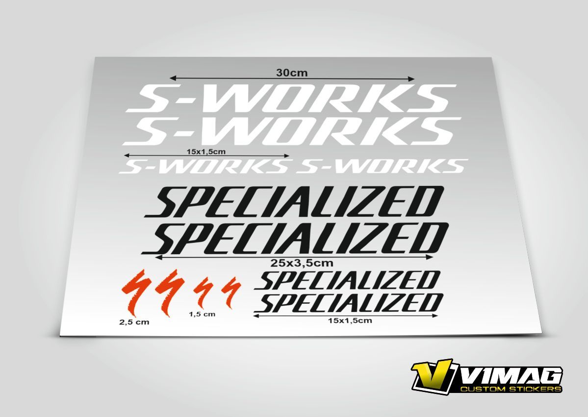 Pegatinas compatibles cuadro bici Specialized Mod.3