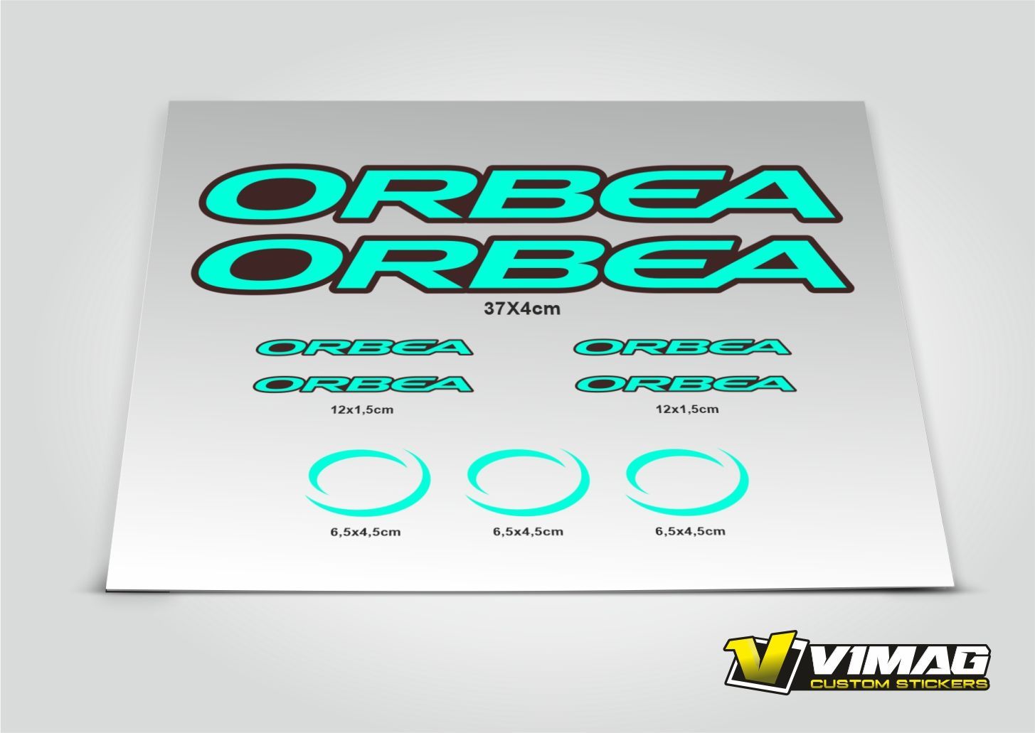 Pegatinas compatibles cuadro bici Orbea Mod.1