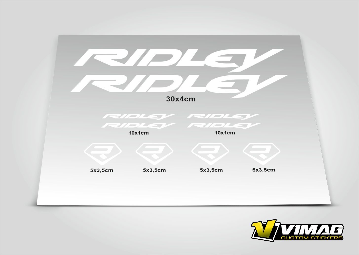 Pegatinas compatibles cuadro bici Ridley Mod.1