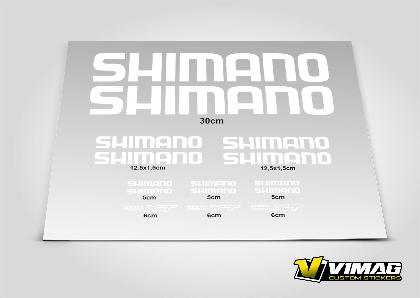 Pegatinas compatibles cuadro bici Shimano Mod.2