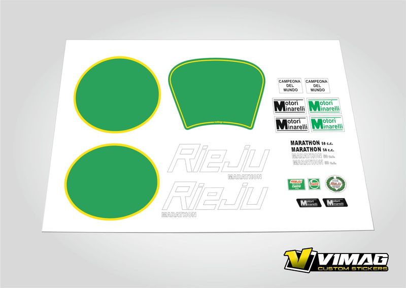 Pegatinas  compatible con moto Rieju Marathon 50CC 2ªserie