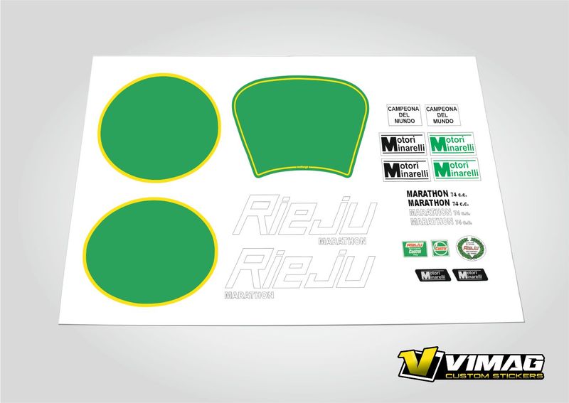 Pegatinas  compatible con moto Rieju Marathon 74 2ªserie