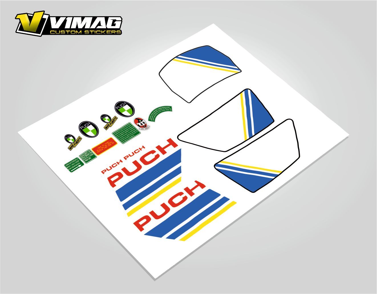 Pegatinas Compatibles Con Moto Puch Condor m85