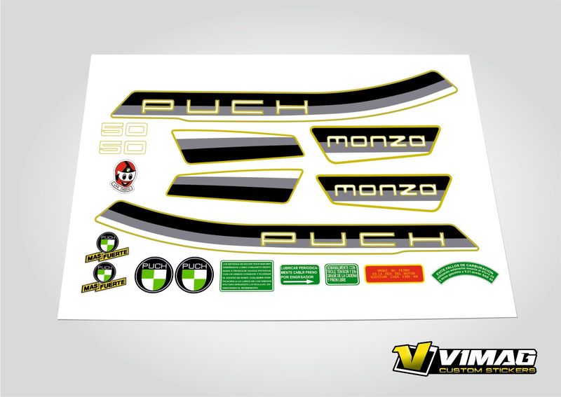 Pegatinas Compatibles Con Moto Puch Monza