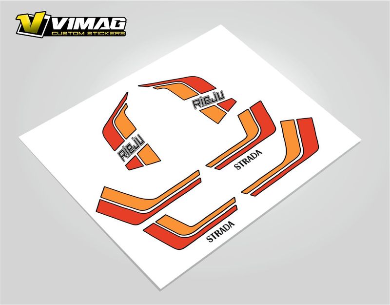Pegatinas Compatibles Con Moto Rieju Strada