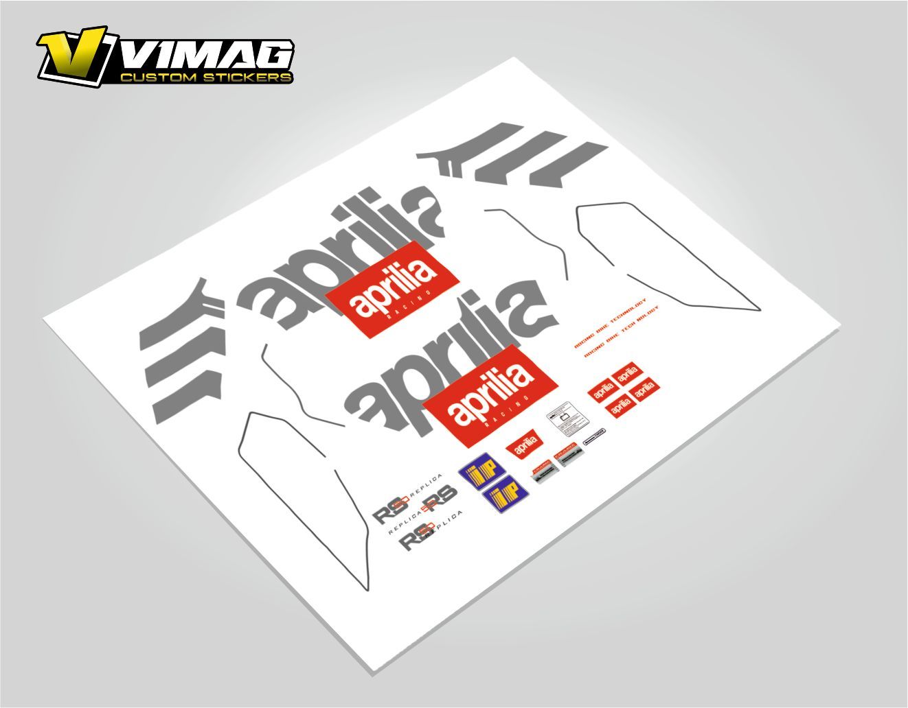 Kit De Pegatinas Compatibles Con  Moto Aprilia RS 50 Extrema 97