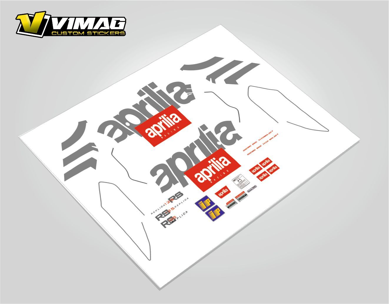 Kit De Pegatinas Compatibles Con  Moto Aprilia RS 125 Extrema 97