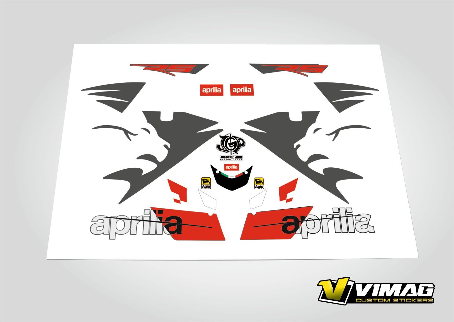 Kit De Pegatinas Compatibles Con  Moto Aprilia RS 125 2012