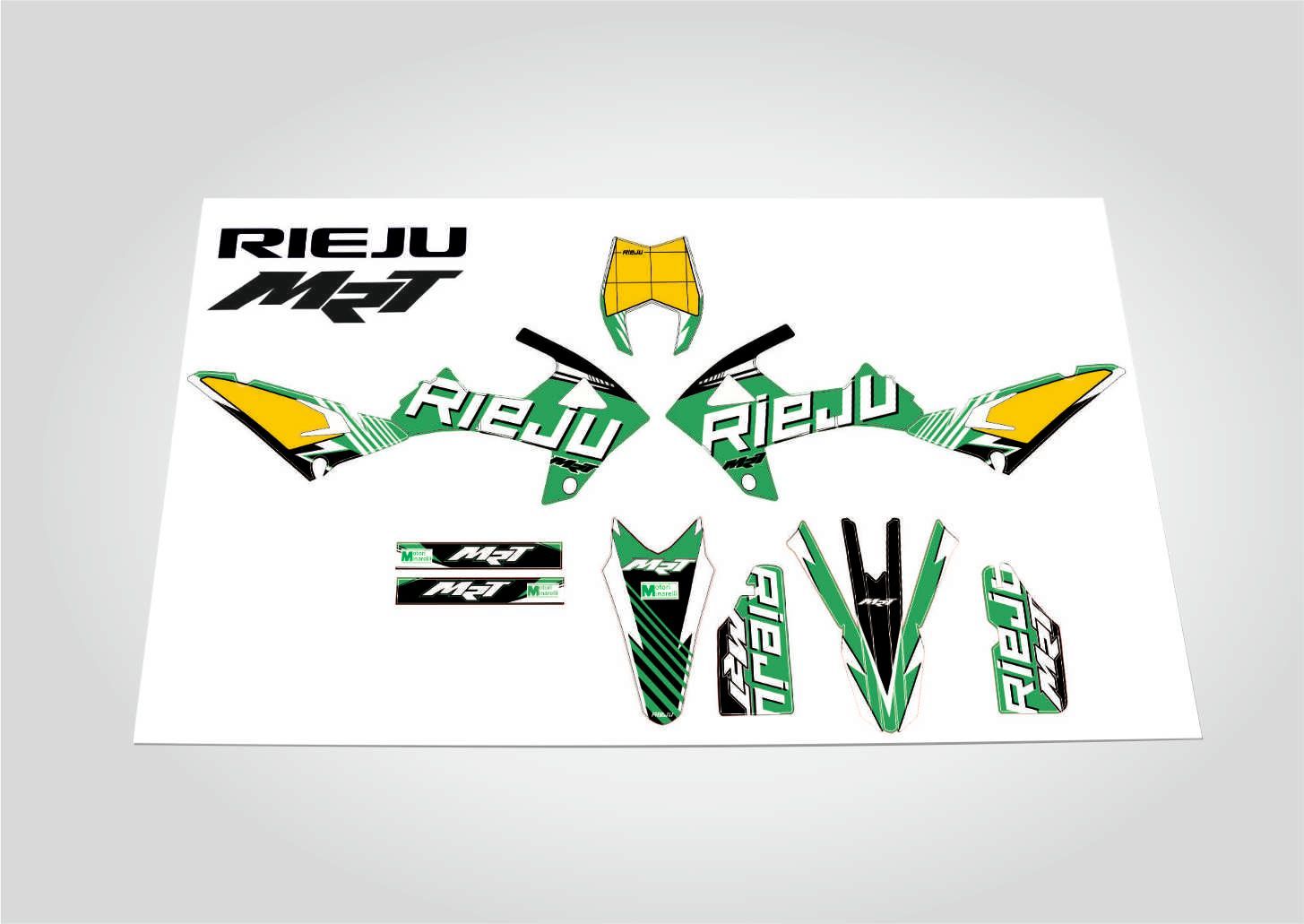 Kit De Pegatinas Compatibles Con Moto  RIEJU 50 MRT 2022-125-2021-2022