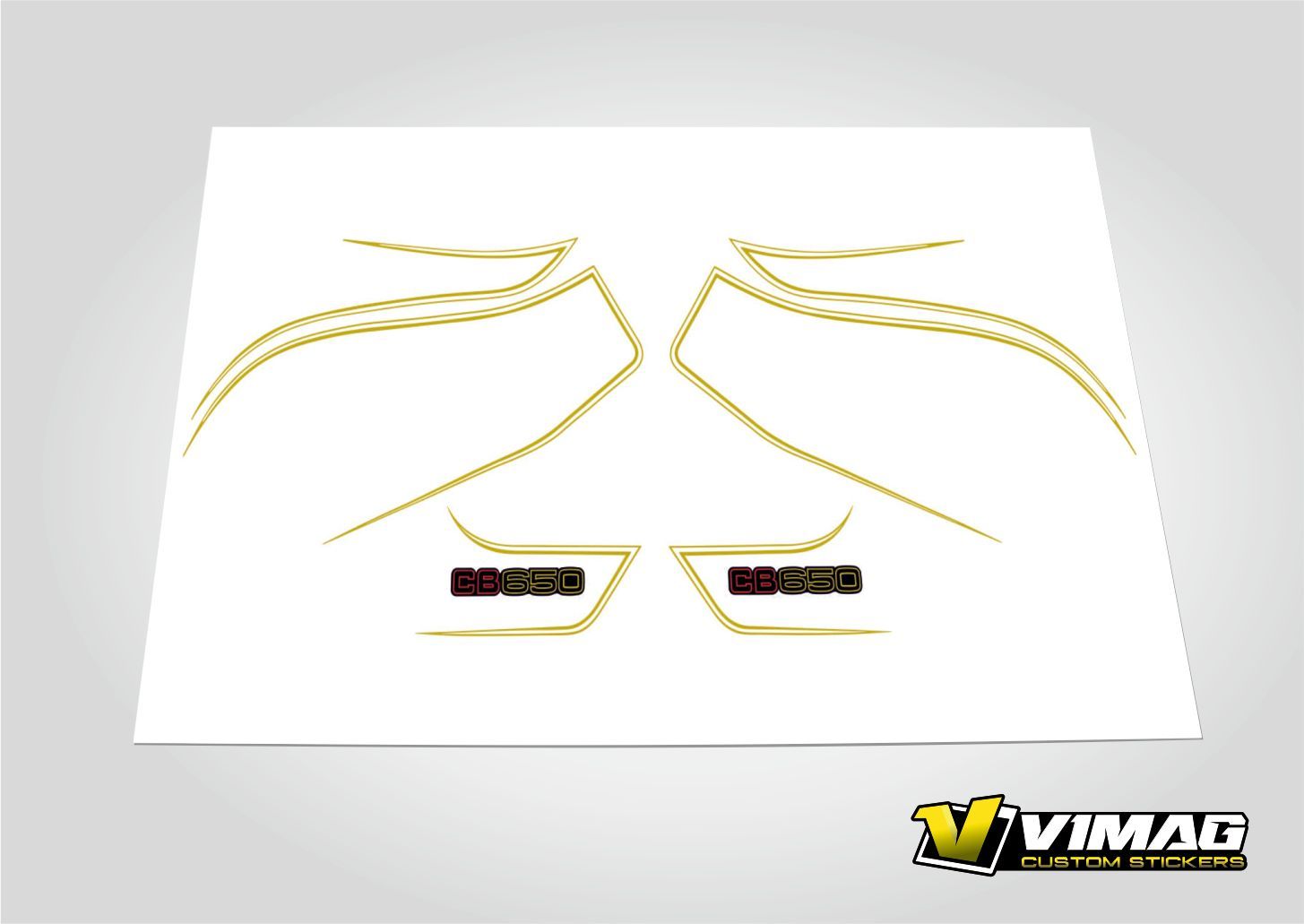 Kit De Pegatinas Compatibles Con Moto Honda CB650 año 1979-1985