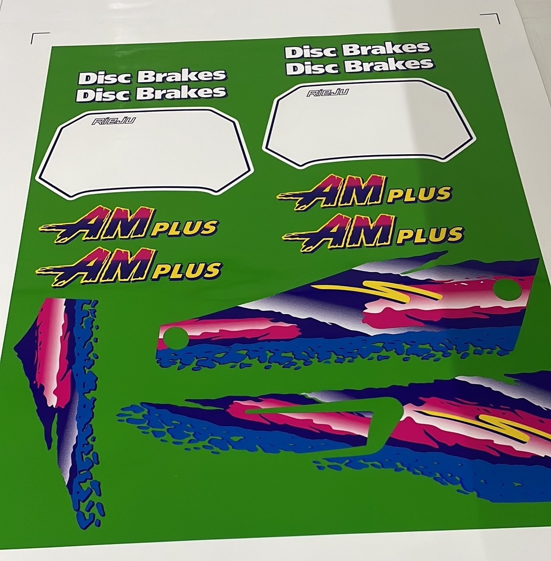 Kit De Pegatinas Compatibles Con Moto Rieju AM Plus fondo Verde