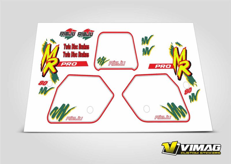 Kit de pegatinas Compatibles con RIEJU MR 80 PRO