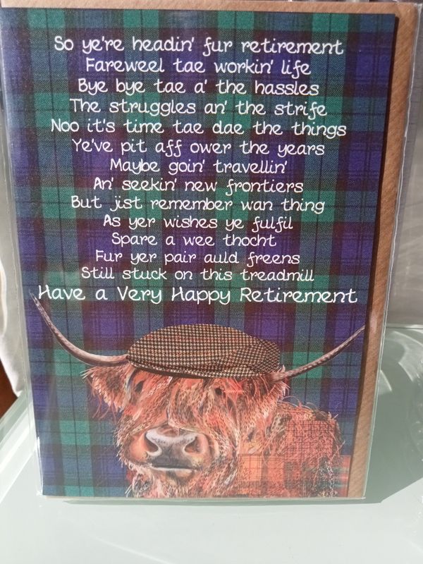 Retirement Coo Card