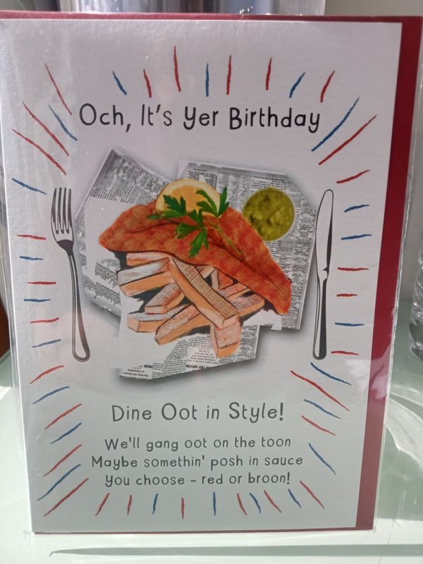Birthday Dine Oot in Style Cards