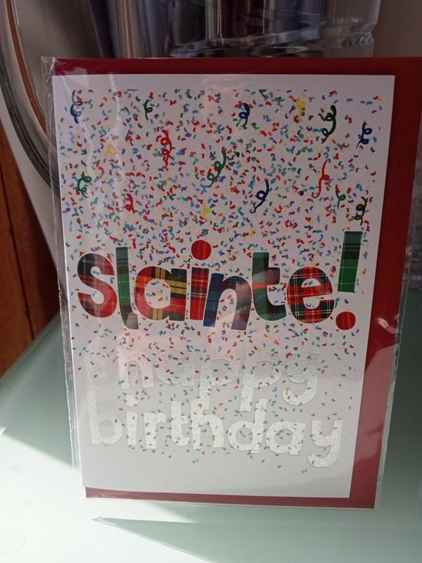 Slainte Happy Birthday Card