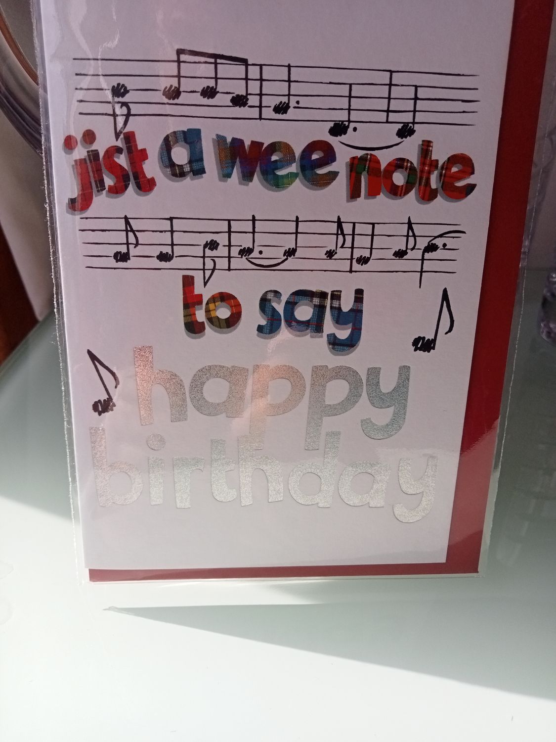 Birthday Card Musical Notes