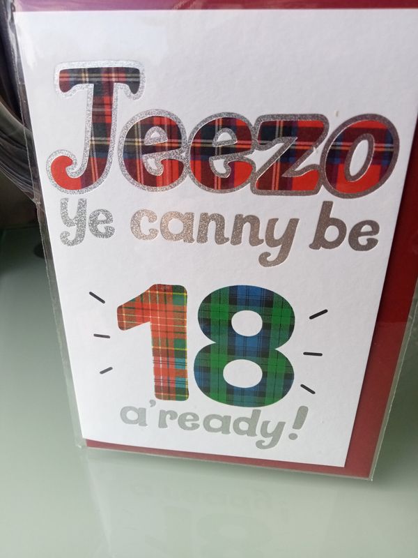 Jeezo Ye Canny Be 18 a&#39;ready
